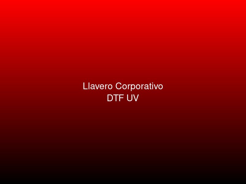 Llavero personalizado con DTF UV